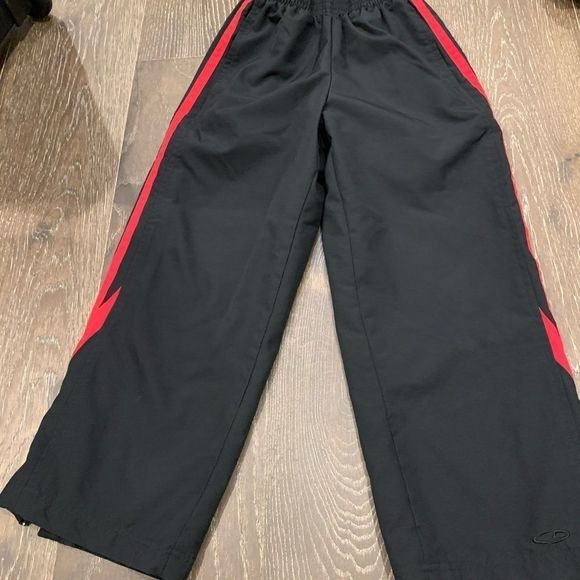 Champion red black track pant- size small 8 - Picture 2 of 5